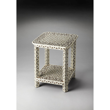 Amelia Bone Inlay Side Table