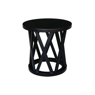 Round Ceylon End Table