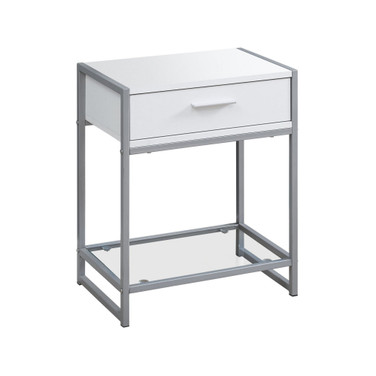 Accent Table - 22" H, Tempered Glass