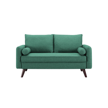 Carmel Modern Style Loveseat With Fabric Upholstery