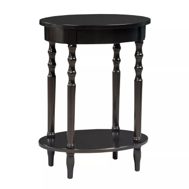 Classic Accents Brandi Oval End Table with Shelf