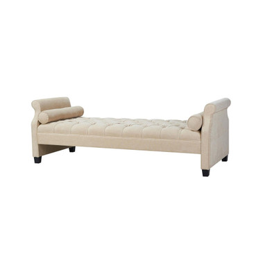 Eliza Roll Arm Day Bed with Bolster Pillows