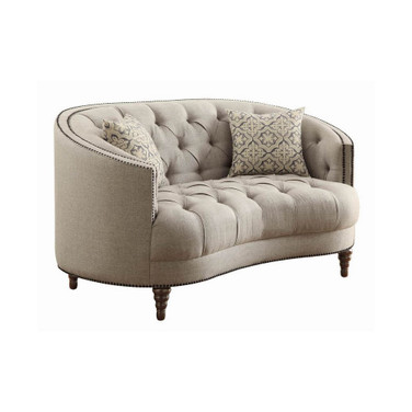 Coaster Home Furnishings Avonlea Loveseat with Button Tufting
