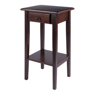 Regalia Accent Table with Drawer, Shelf