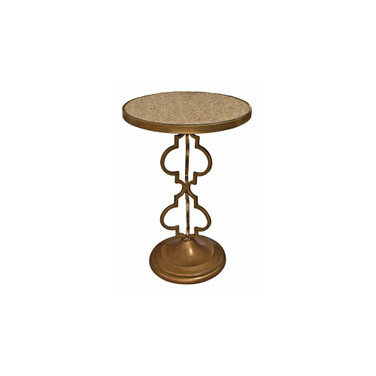 Film Noir Art Deco Mirrored Accent Table