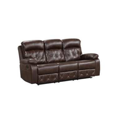 Wallace 84" Faux Leather Manual Recliner Sofa