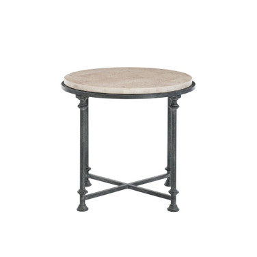 Galesbury Round Metal End Table