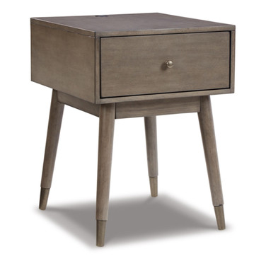 24.63" Wood Accent Table