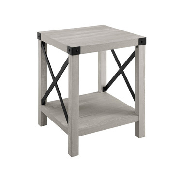 Rustic Wood Side Table