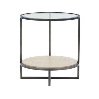 Harlow Metal Round Chairside Table