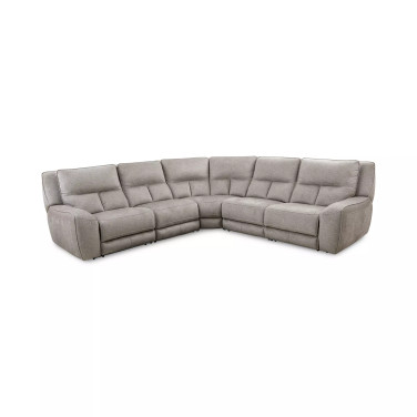 Terrine 5-Pc. Fabric Sectional with 2 Power Motion Recliners