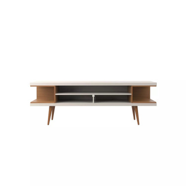Utopia 70.47" TV Stand with Splayed Wooden Legs and 4 Shelves
