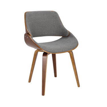 Fabrizzi Mid-Century Modern Dining Accent Chair Fabric