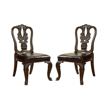 Ramsaran Carved Dining Chair (Set Of 2)