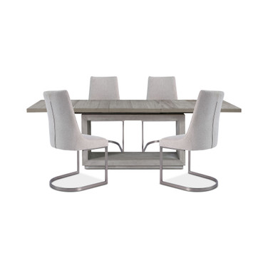 Tivie 5pc Dining Set (Rectangular Table + 4 Dining Chairs)