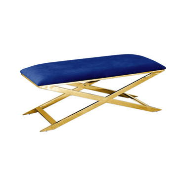 Velvet Accent Bench