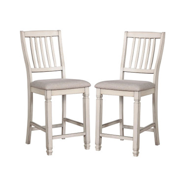 Sonora Antique White Pub Chair (Set of 2)