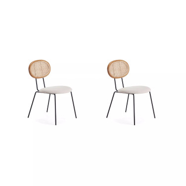 Jardin 2-Piece Upholstered Metal Dining Chair