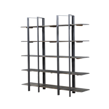 Loris 5 Shelf Metal Etagere Bookshelf