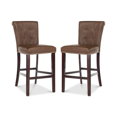Oston Faux Leather Bar Stool (Set Of 2)