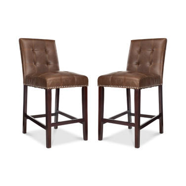Ora Faux Leather Counter Stool (Set Of 2)