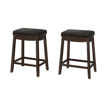 Counter Height Stool with Nailhead Trim, Set of 2