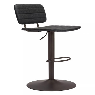 43" Steel, Polyurethane Holden Adjustable Bar Chair