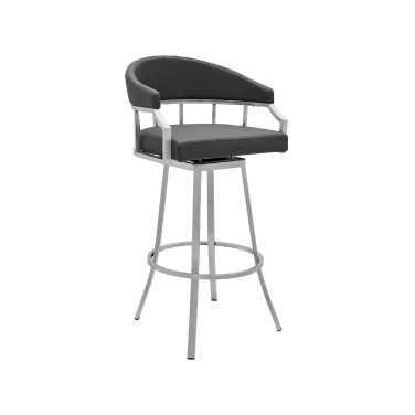 Palmdale Swivel Modern Faux Leather Bar and Counter Stool