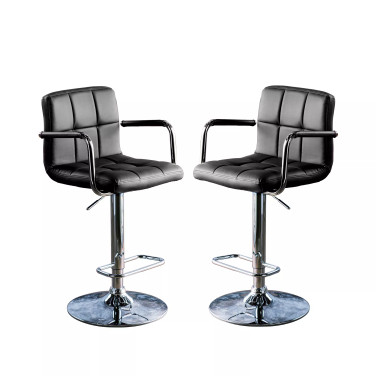 Devera Adjustable Swivel Bar Stool, Set of 2