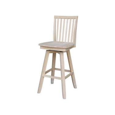 Mission Bar Height Stool with Swivel and Auto Return