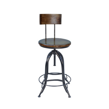 Ryland Adjustable Stool with Back