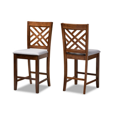 Furniture Caron Upholstered 2 Piece Counter Height Pub Chair Set