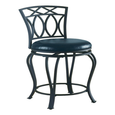 Coronado 24" Elegant Metal Counter Stool with Seat