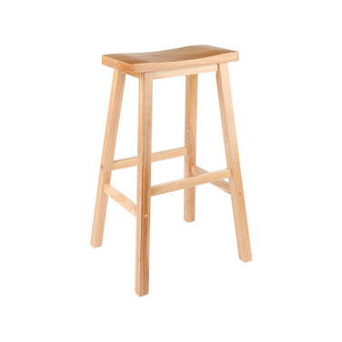 Home Decorative Contemporary Saddle Seat 29" Stool, Single, RTA