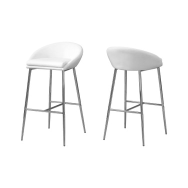 Barstool - 2 Piece Chrome Base Bar Height