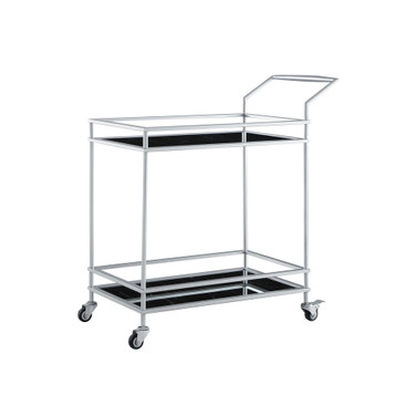 Lonnie Serving Bar Cart with Metal Frame