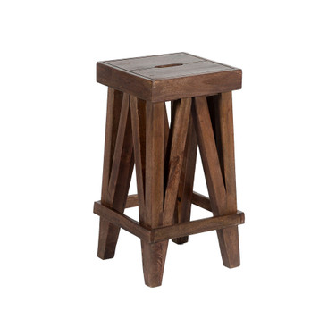 Brookside Industrial Wood Counter-Height Stool