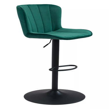 46" Steel, Polyester Tarley Adjustable Base Bar Chair