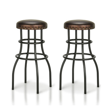 Delvan Padded Bar Stool, Set of 2