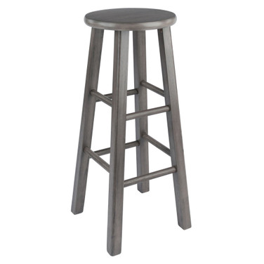Ivy 29.1" Wood Square Leg Bar Stool