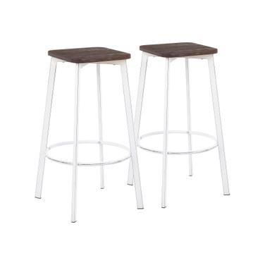 Clara Square Bar Stool, Set of 2