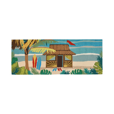 Liora Manne Front Porch Indoor/Outdoor Tiki Hut Multi 2' x 3' Area Rug