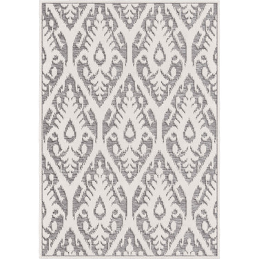 Bourne Salvador Gray 5'2" x 7'6" Outdoor Area Rug