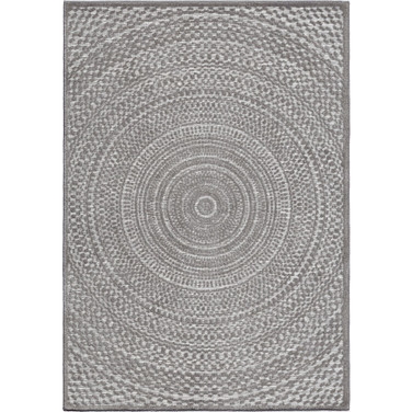 Bourne Cerulean Silver 5'2" x 7'6" Outdoor Area Rug