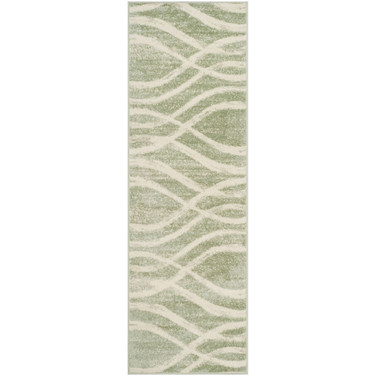 Adirondack Sage and Cream 2'6" x 6' Runner Area Rug