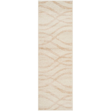 Adirondack Cream and Champagne 2'6" x 6' Runner Area Rug