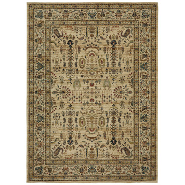 Spice Market Cassis Cream 2'4" x 7'10" Runner Rug