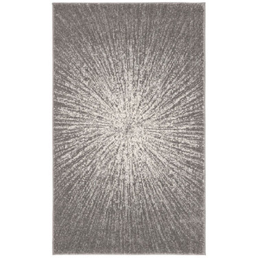 Evoke Dark Gray and Ivory 3' x 5' Area Rug
