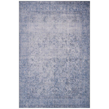 Loren LQ-09 Slate 2'6" x 7'6" Runner Area Rug