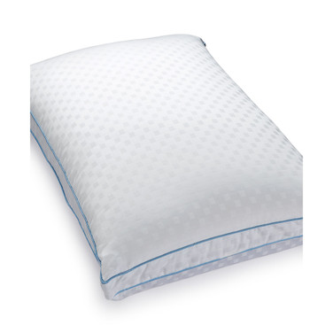 Dual Comfort Standard/Queen Pillow, Gel-Infused Memory Foam & Fiber Fill iCOOL Technology System®, 400 Thread Count 100% Cotton Cover